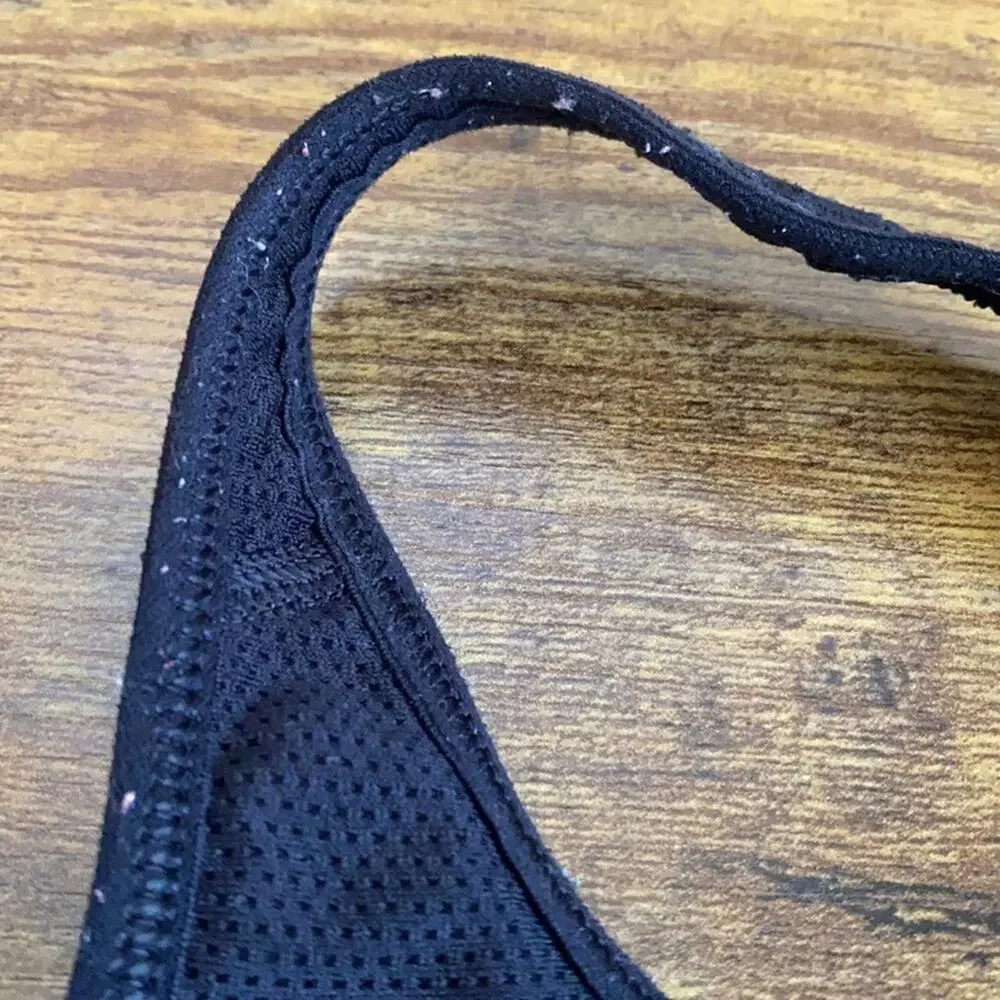 Nike Gray & Black Racerback Dri Fit Sports Bra